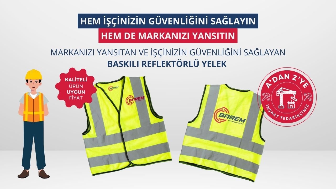 baskılı reflektörlü yelek